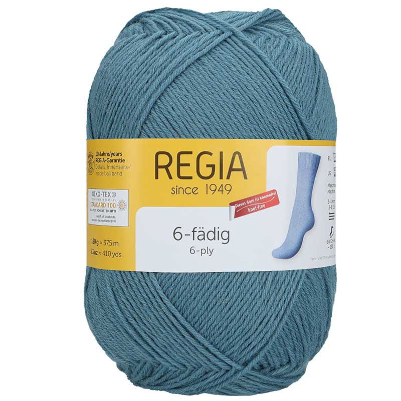 Regia 6 plis 150g Rauchblau 01062