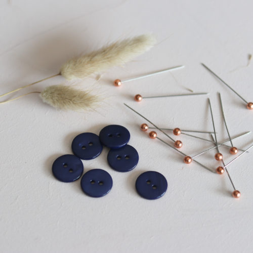 Lise Tailor Boutons en nacre plat 15 mm