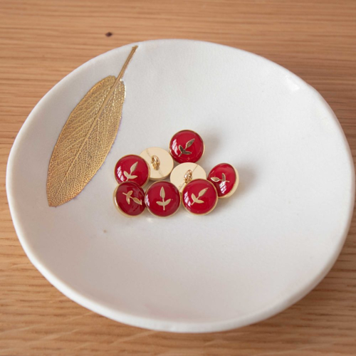 Lise Tailor Boutons Bottine Feuillette 12 mm