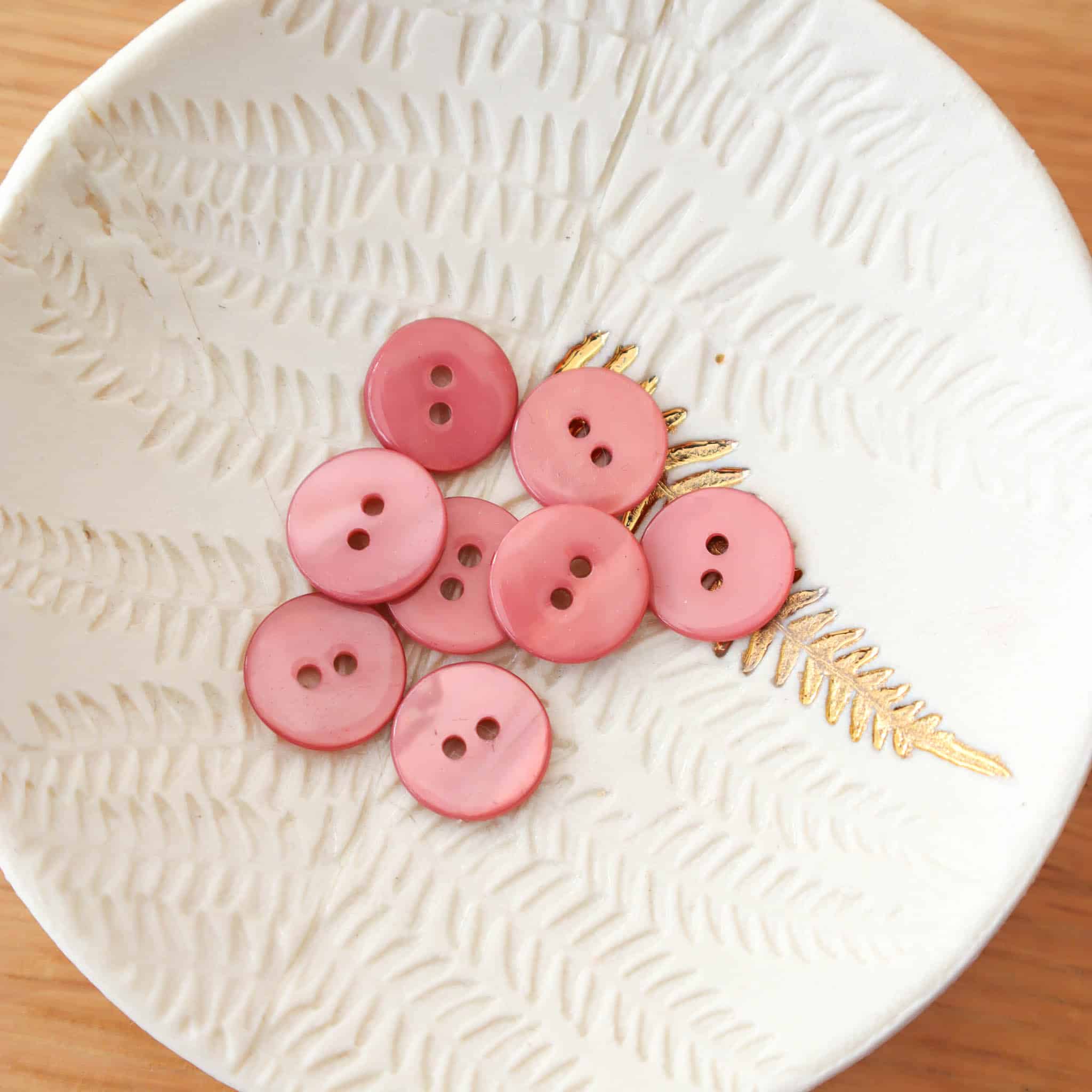 Lise Tailor Boutons en nacre plat 15 mm