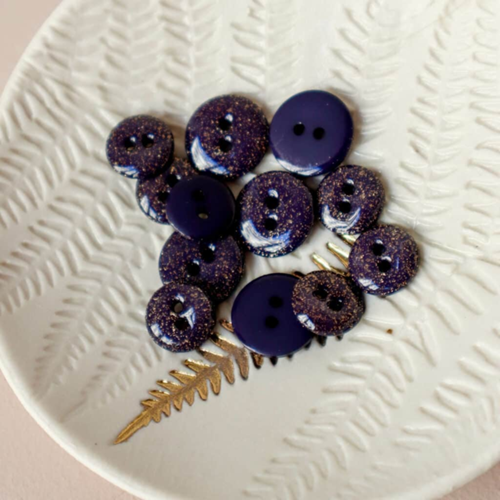 Lise Tailor Boutons glitter deux trous 12 mm