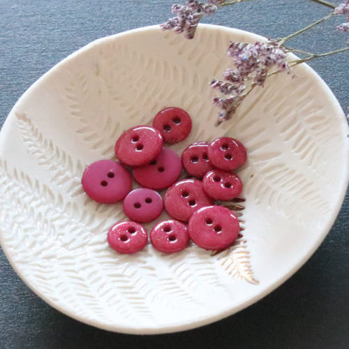 Lise Tailor Boutons glitter deux trous 12 mm