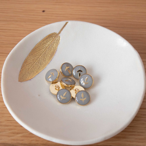 Lise Tailor Boutons Bottine Feuillette 12 mm