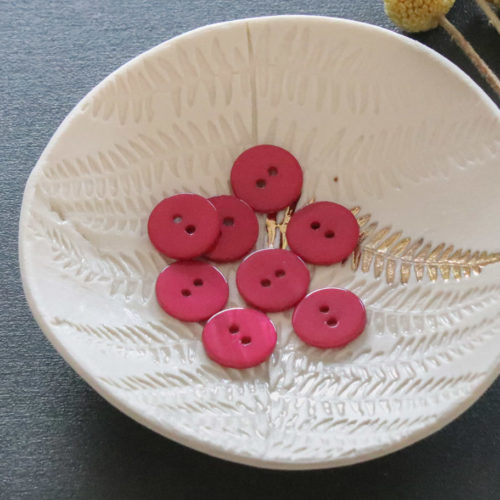 Lise Tailor Boutons en nacre plat 15 mm