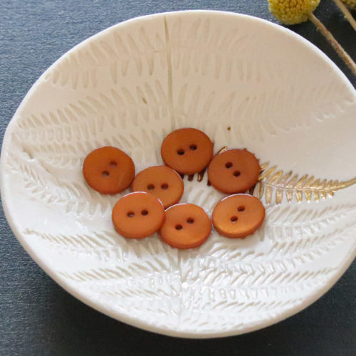 Lise Tailor Boutons en nacre plat 15 mm