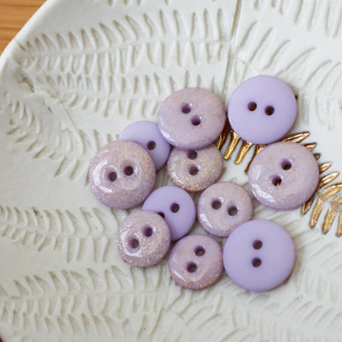 Lise Tailor Boutons glitter deux trous 12 mm