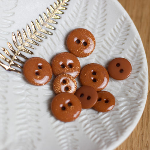 Lise Tailor Boutons glitter deux trous 12 mm