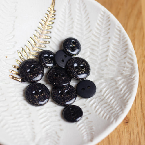 Lise Tailor Boutons glitter deux trous 12 mm