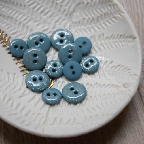 Lise Tailor Boutons glitter deux trous 12 mm