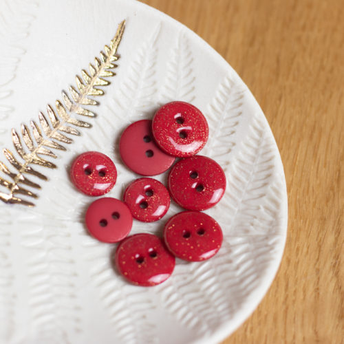 Lise Tailor Boutons glitter deux trous 12 mm