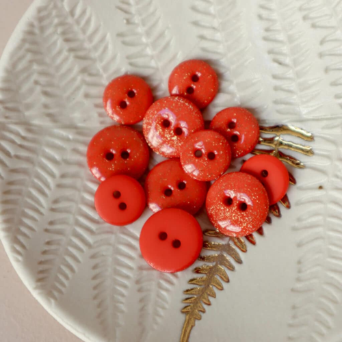 Lise Tailor Boutons glitter deux trous 12 mm