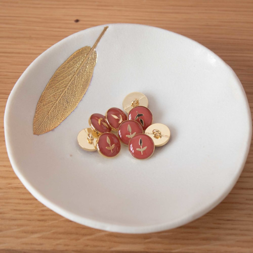 Lise Tailor Boutons Bottine Feuillette 12 mm