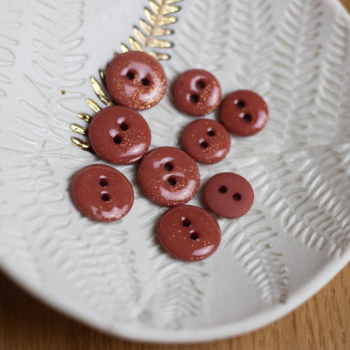 Lise Tailor Boutons glitter deux trous 12 mm