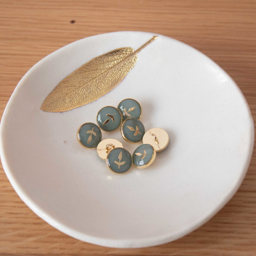 Lise Tailor Boutons Bottine Feuillette 12 mm