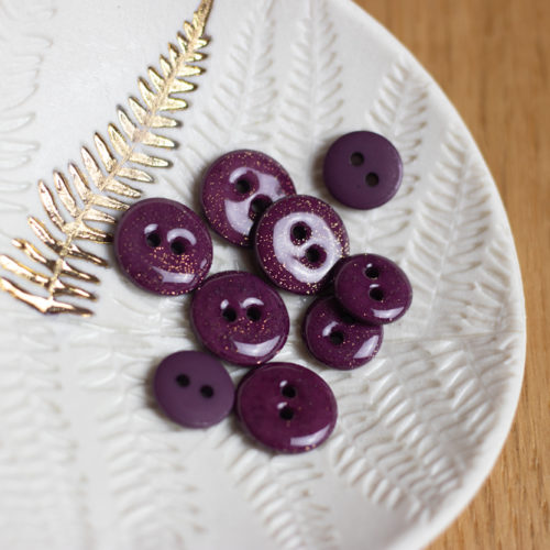 Lise Tailor Boutons glitter deux trous 12 mm