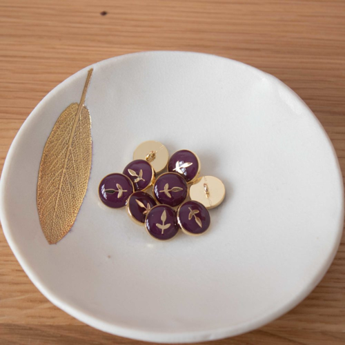 Lise Tailor Boutons Bottine Feuillette 12 mm